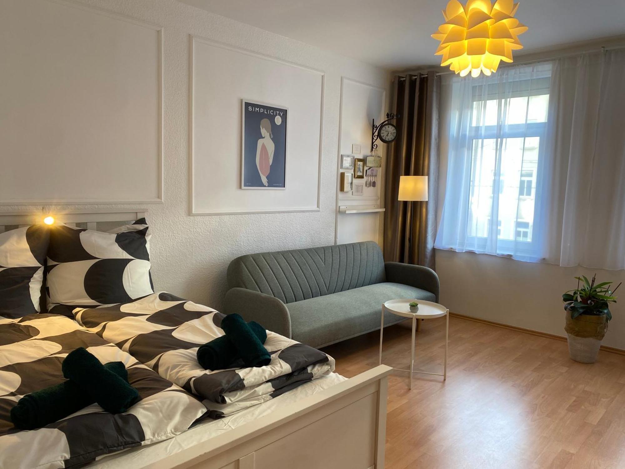 Проживание в семье Modern & Cozy Leipzig-gohlis